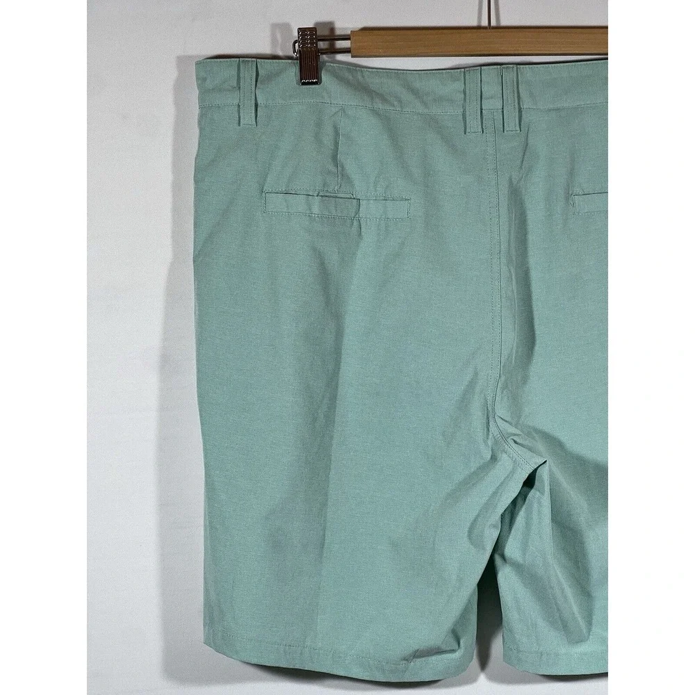 Rising Tide Mens Cargo Shorts 38 Green Stretch Utility Casual Outdoor